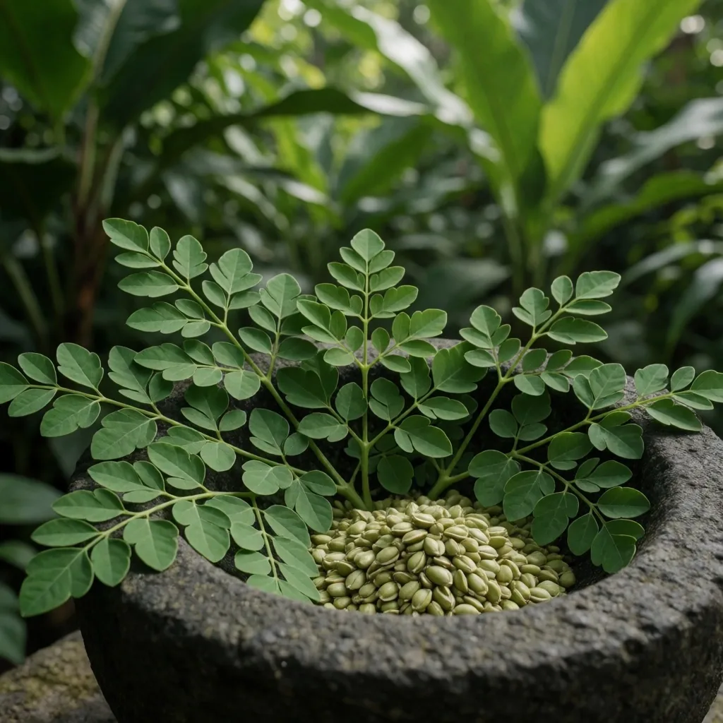Indonesian highland botanical close-up
